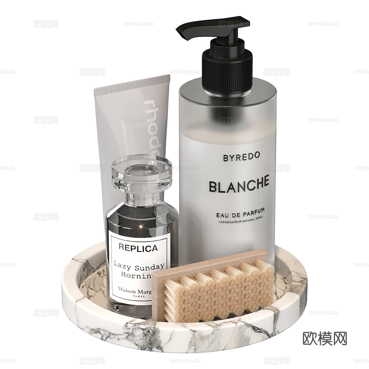 现代卫浴洗护套装3d模型下载（渲染图2）