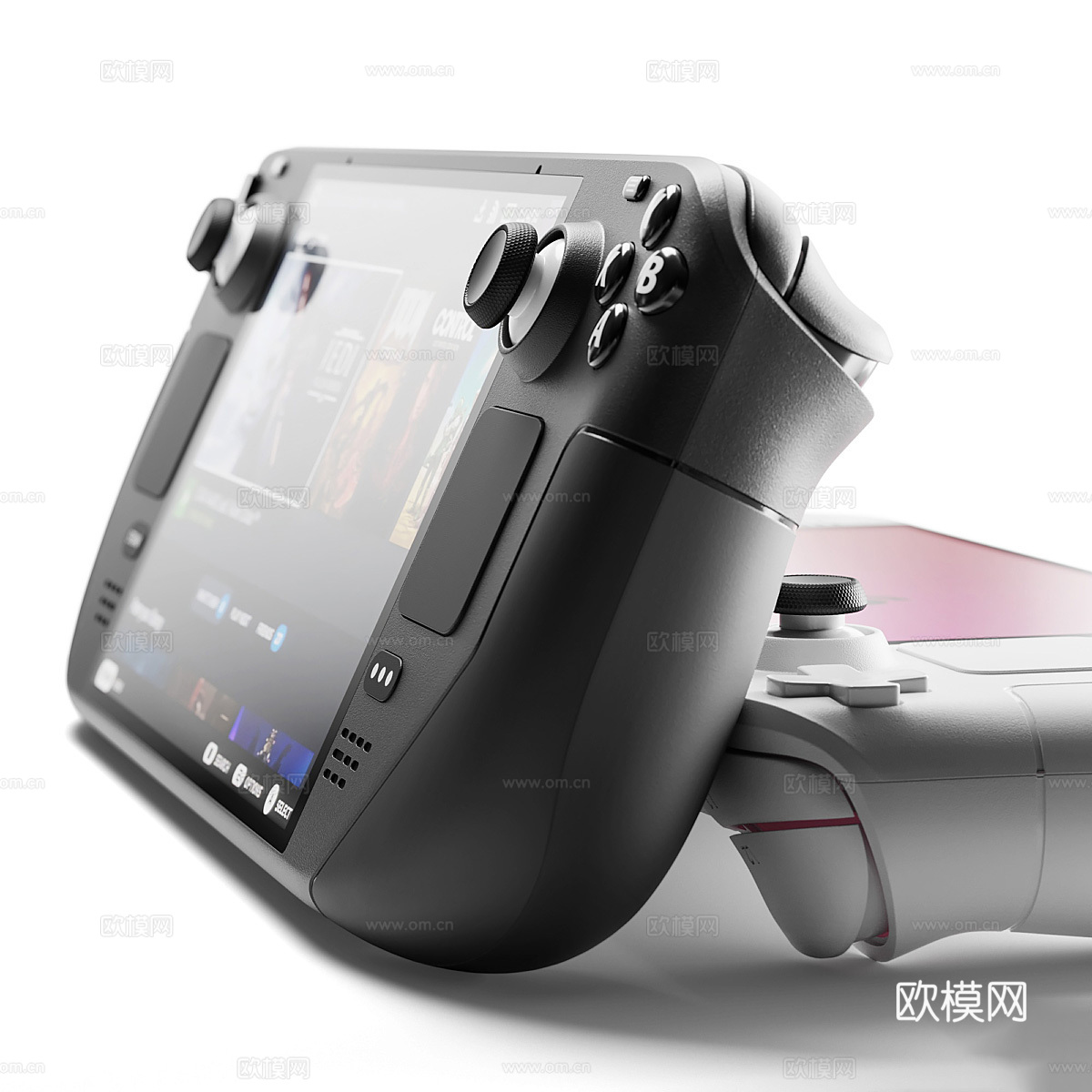 现代游戏手柄 游戏机3d模型