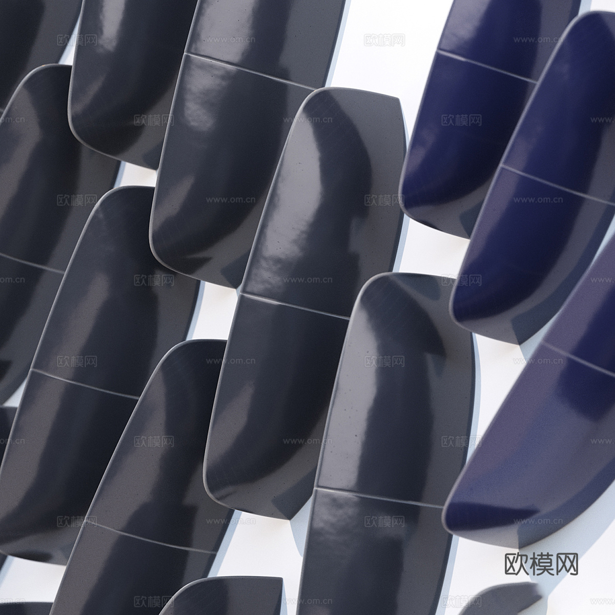 新中式墙饰挂件3d模型下载（渲染图3）
