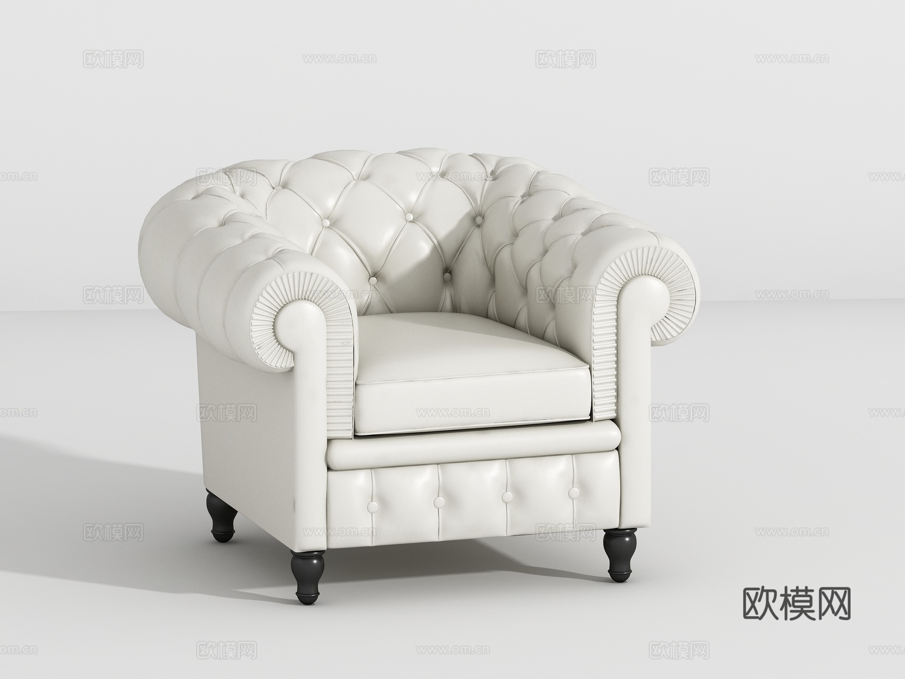 Neoclassical sofa3d模型