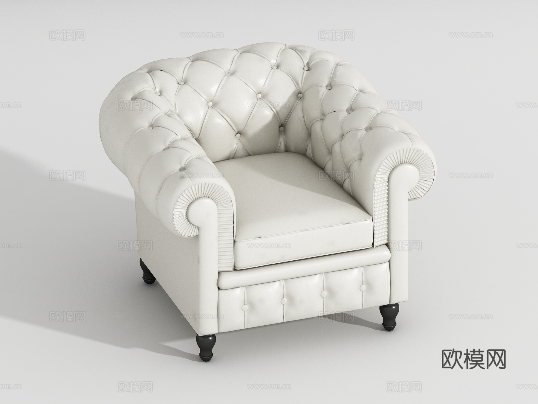 Neoclassical sofa3d模型