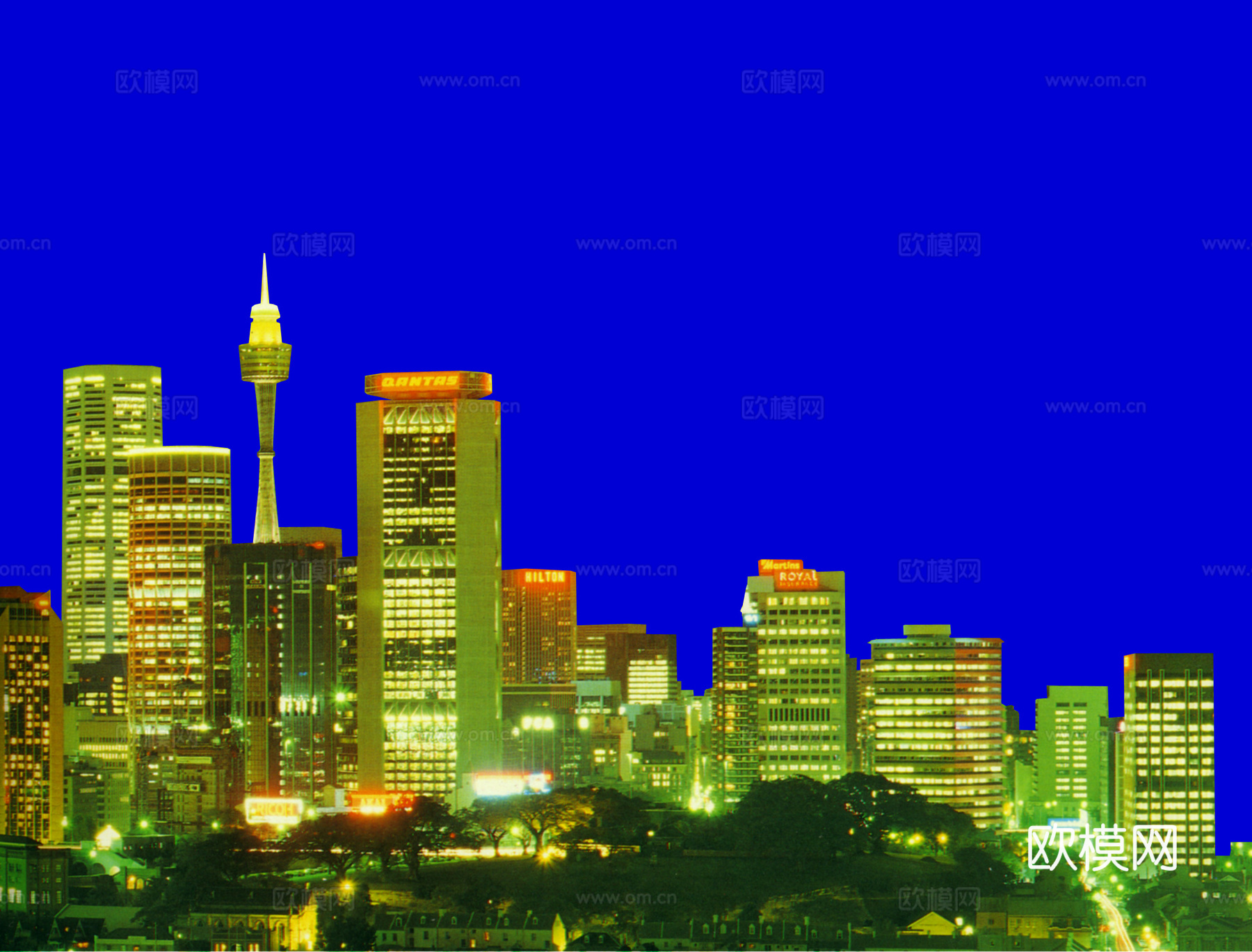 漂亮天空 都市 晚霞贴图下载