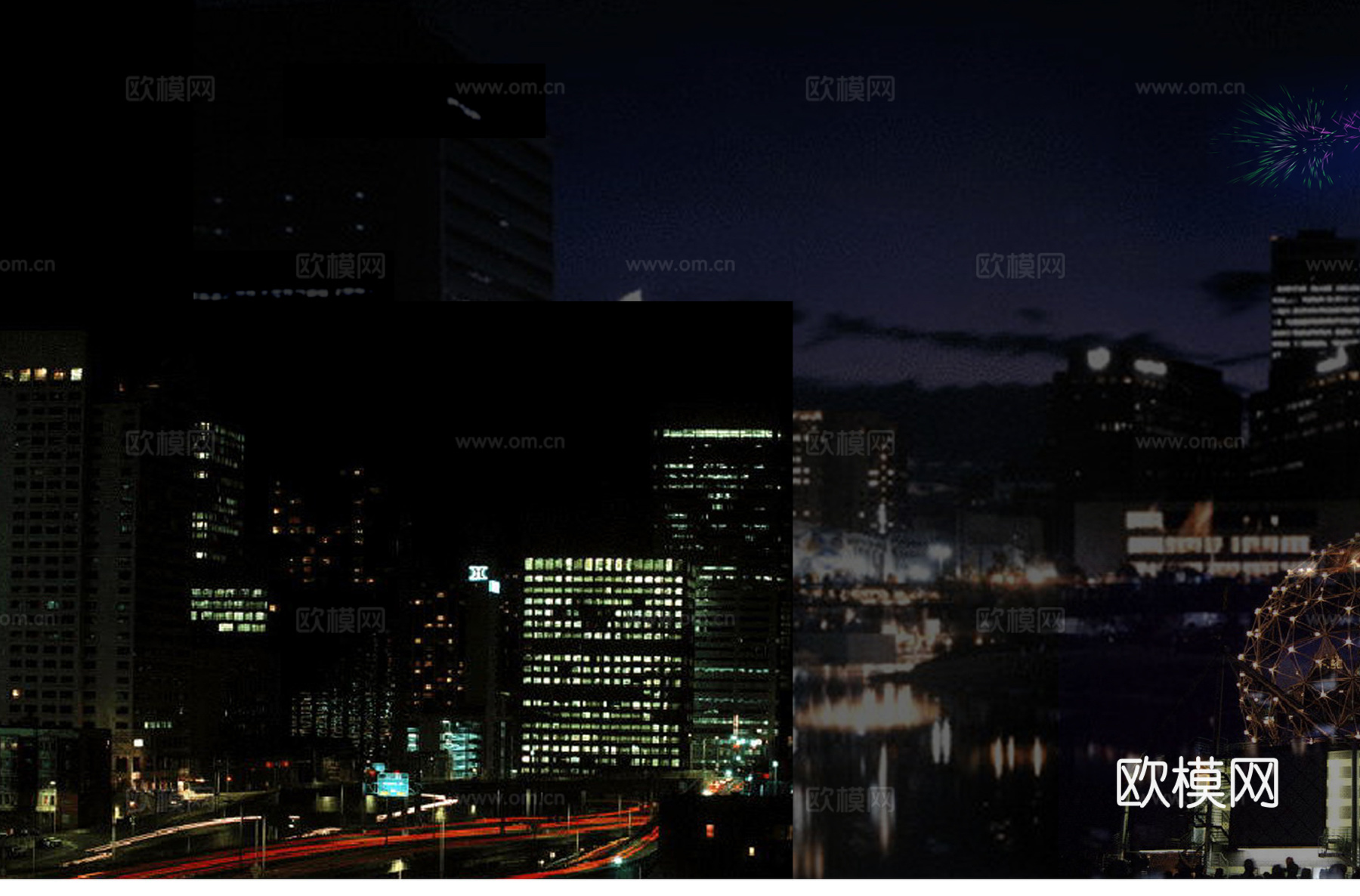 漂亮夜景贴图下载