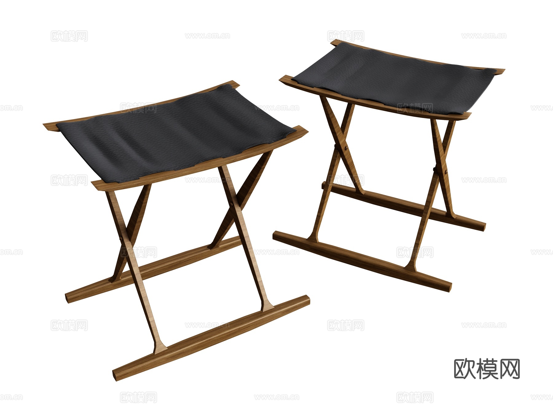 凳子椅子折叠凳子   矮凳鞋凳su模型下载（渲染图1）