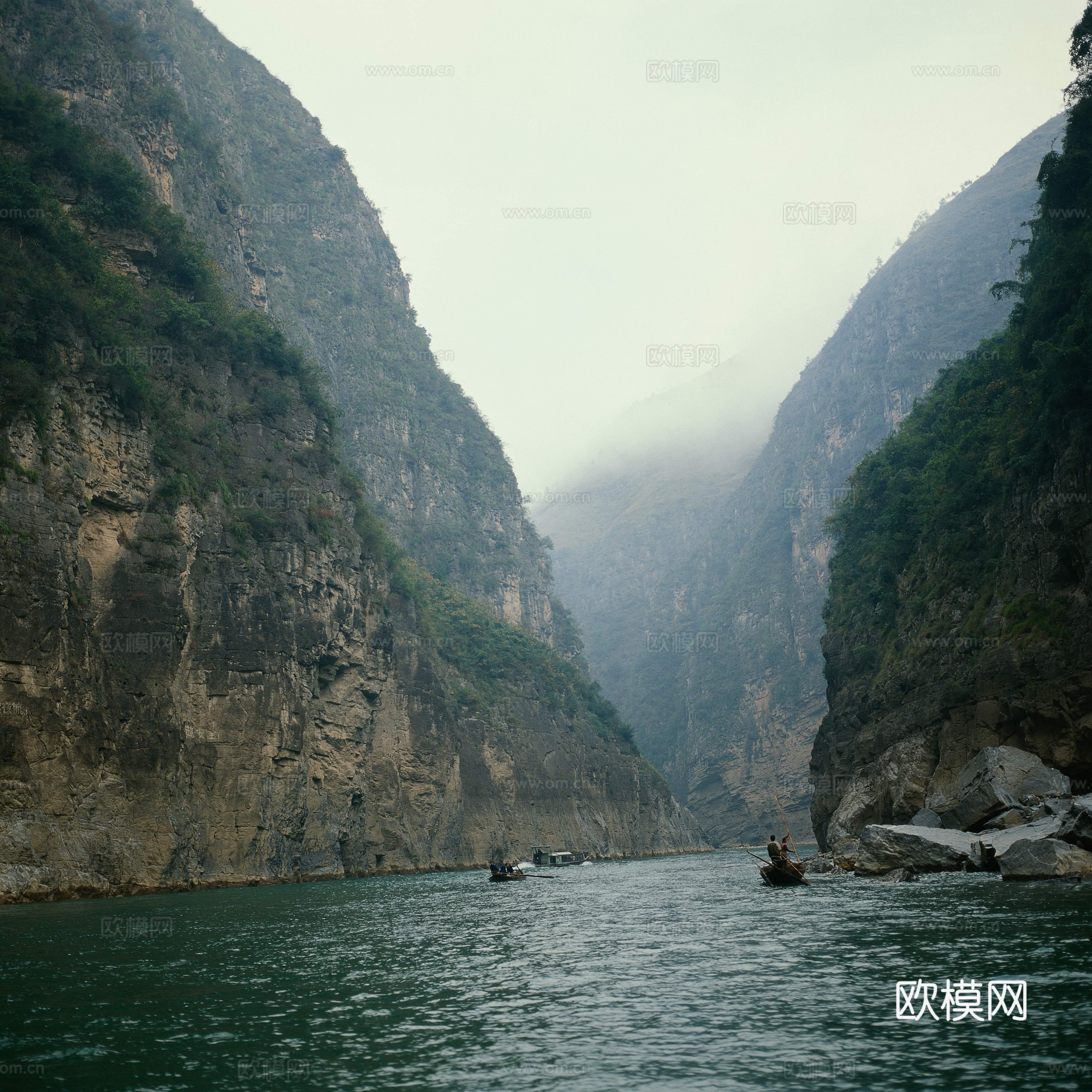 漂亮峡谷 水井 山