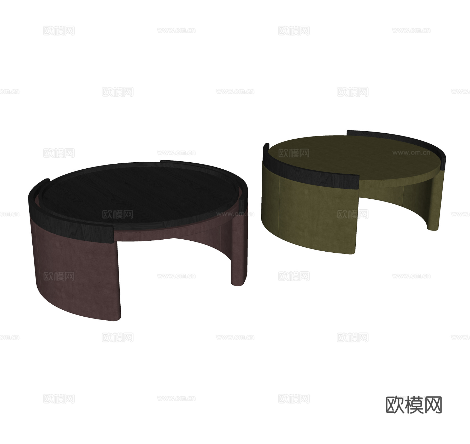 现代皮质茶几集合su模型