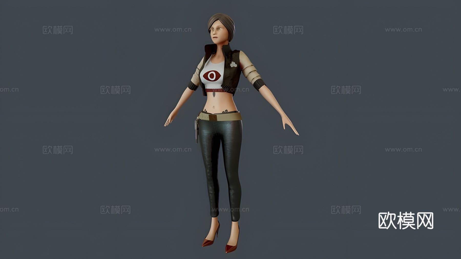 女战士3d模型