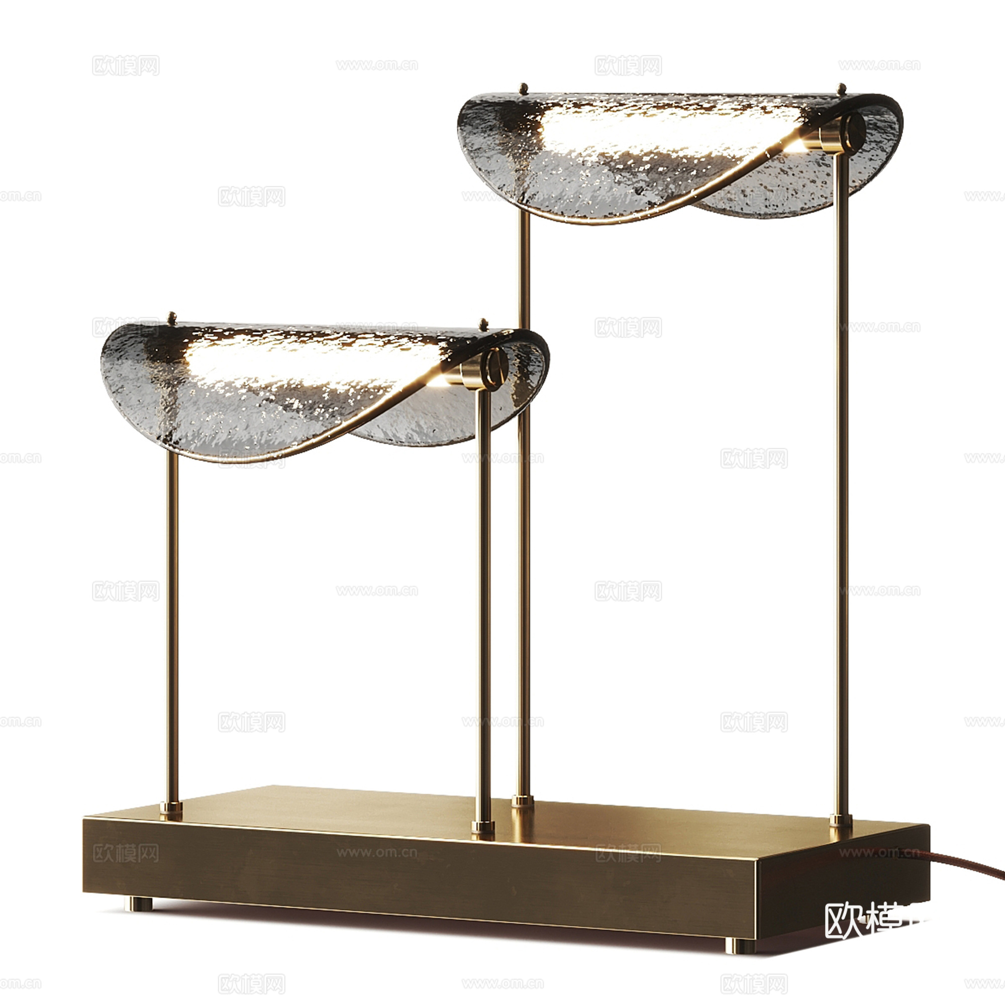 现代轻奢台灯su模型下载（渲染图1）