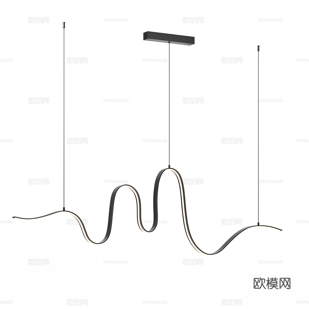 现代装饰吊灯3d模型