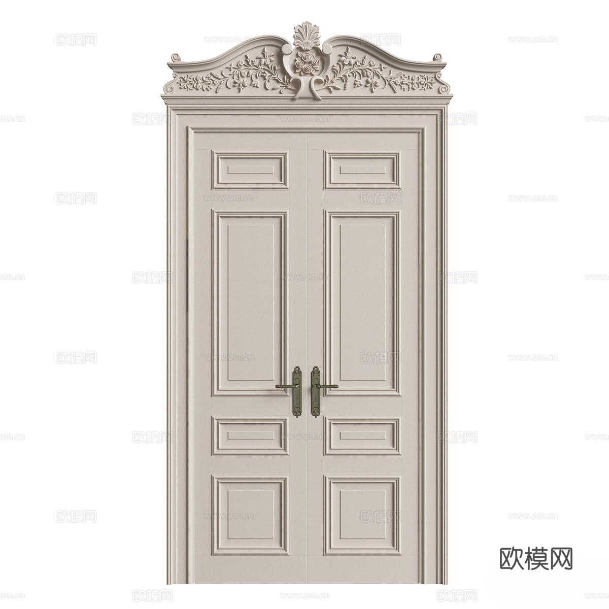 法式对开门3d模型