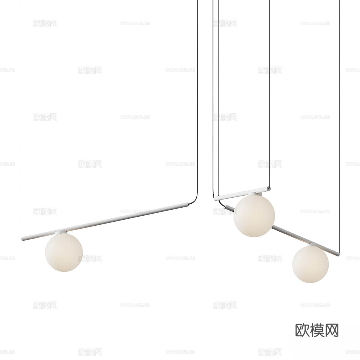 新中式装饰吊灯3d模型