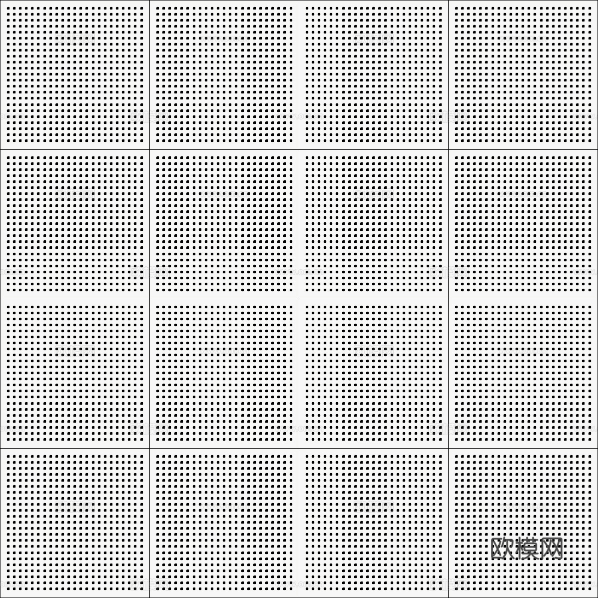 高清无缝穿孔板金属贴图