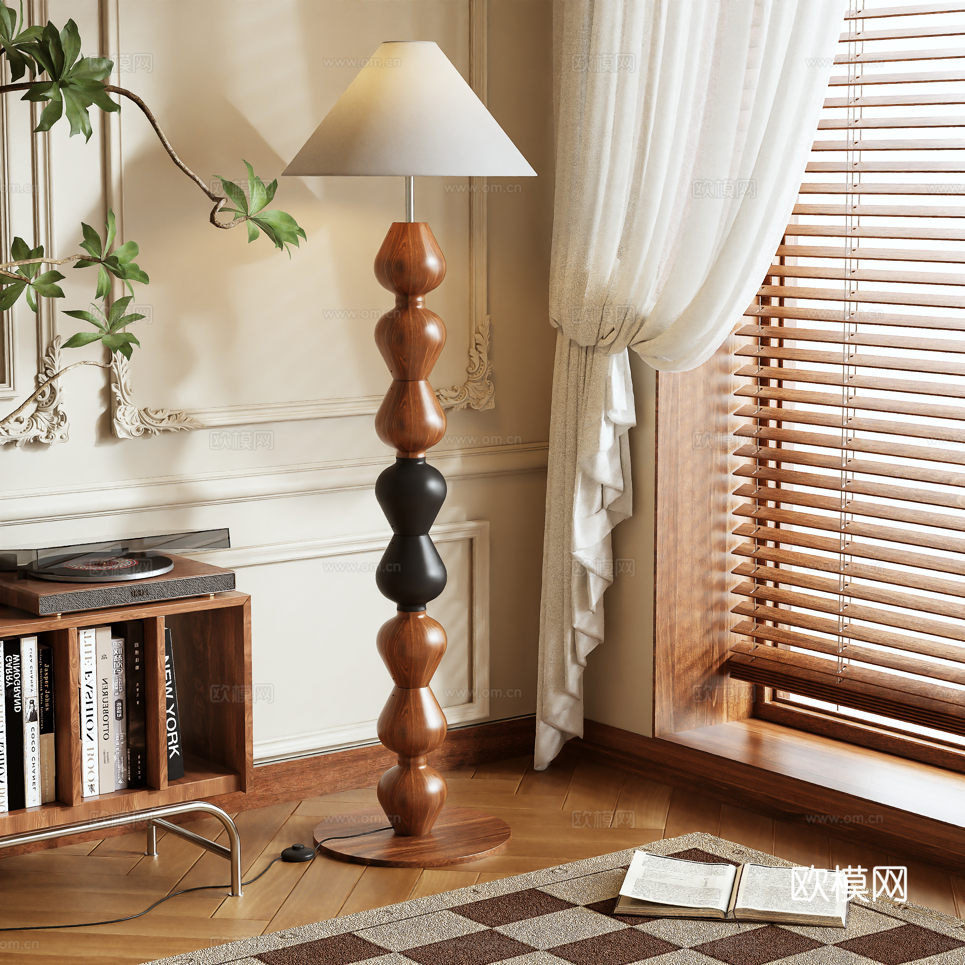 落地灯3d模型下载