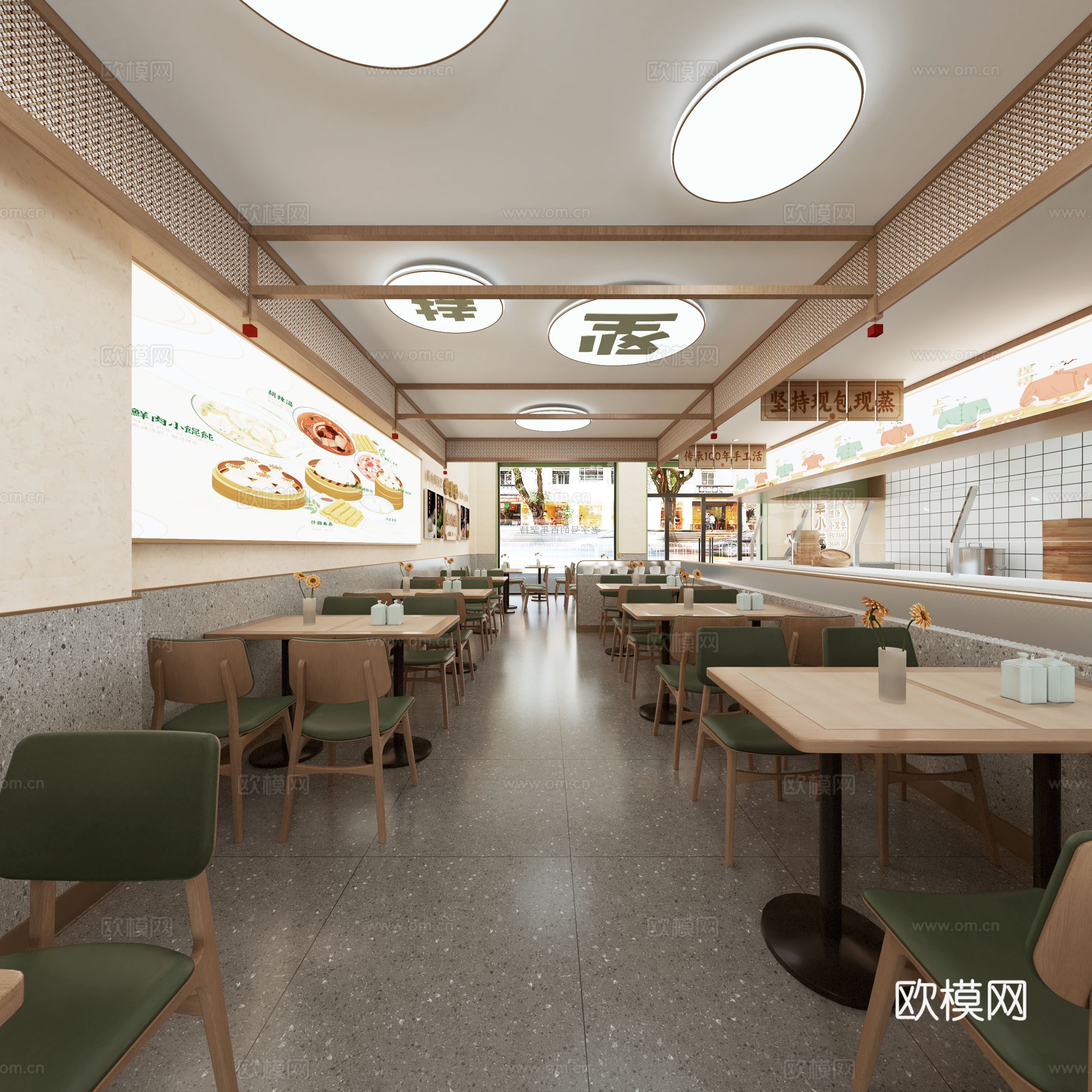 特色早餐店3d模型