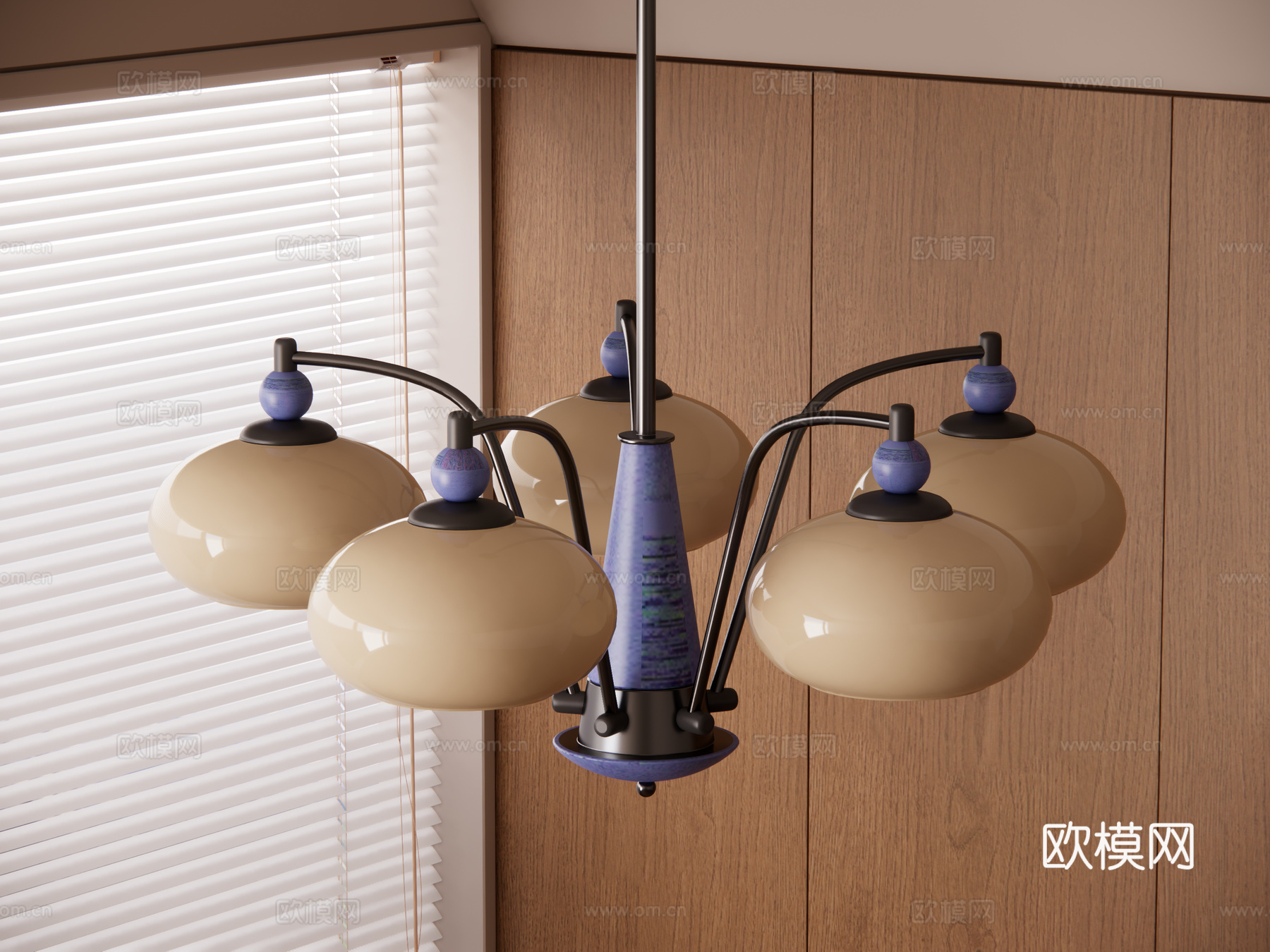 中古风吊灯su模型
