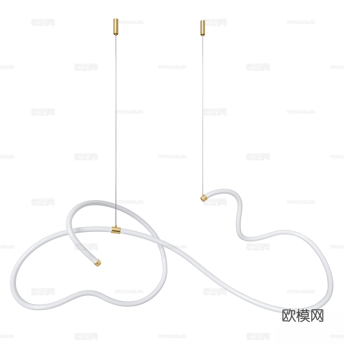 现代轻奢装饰吊灯3d模型