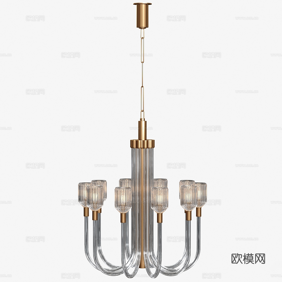 新中式工艺吊灯3d模型