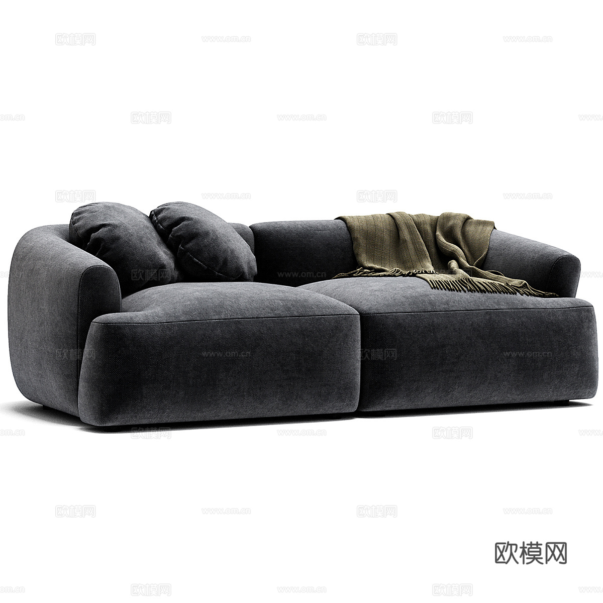 双人沙发3d模型下载