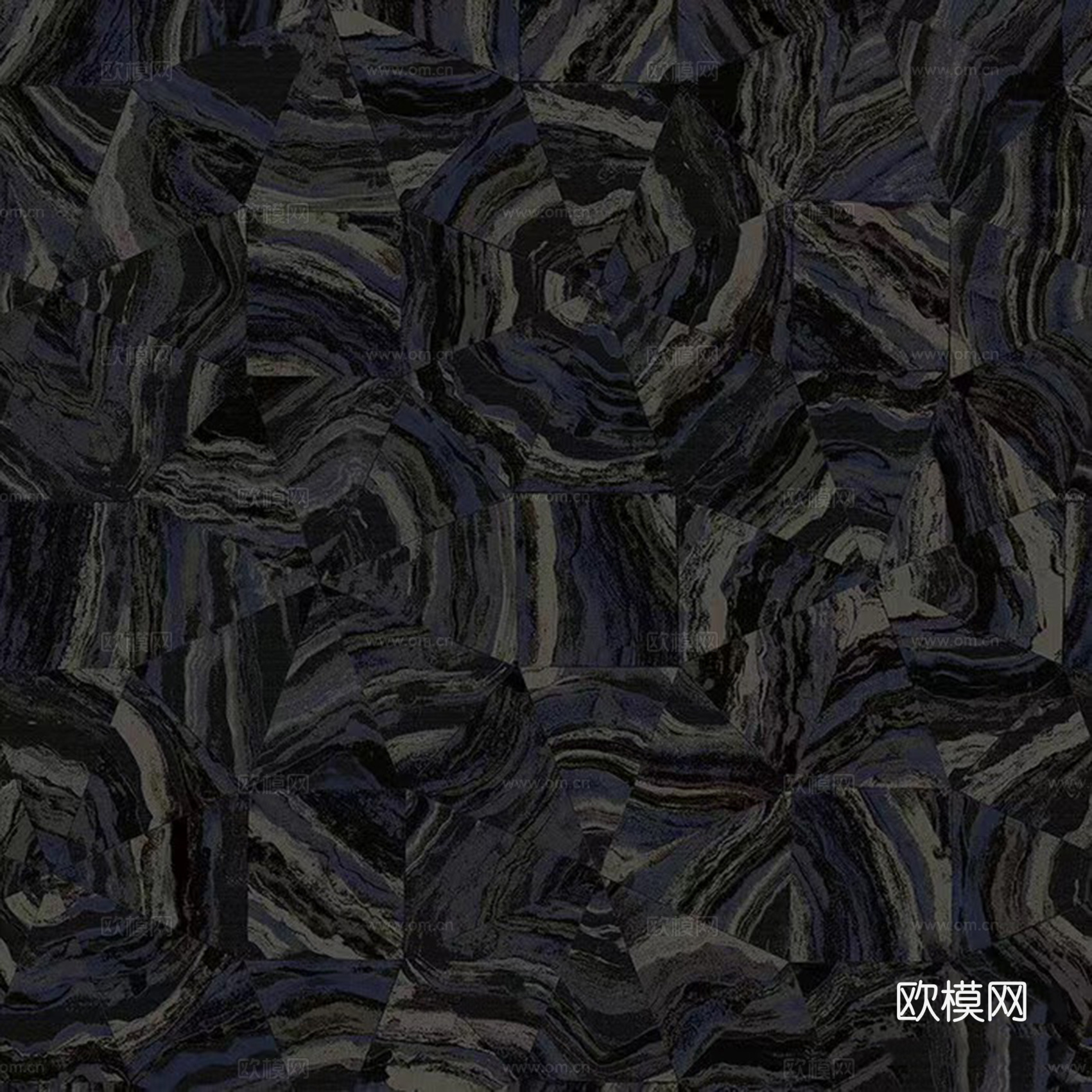 无缝现代轻奢黑色抽象纹理壁纸
