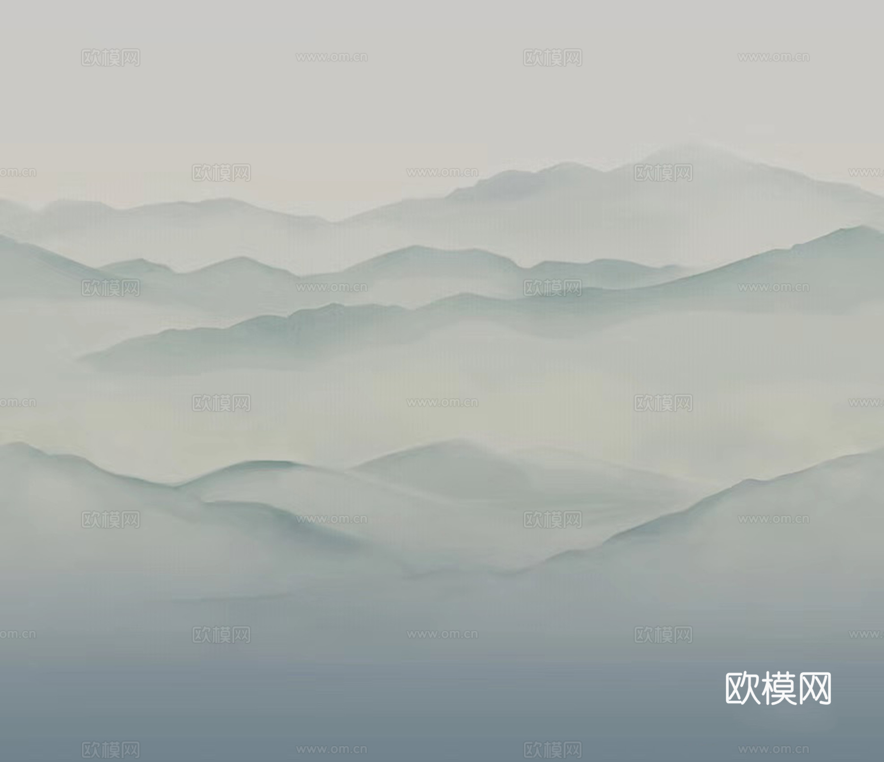 新中式中式简约山水壁纸
