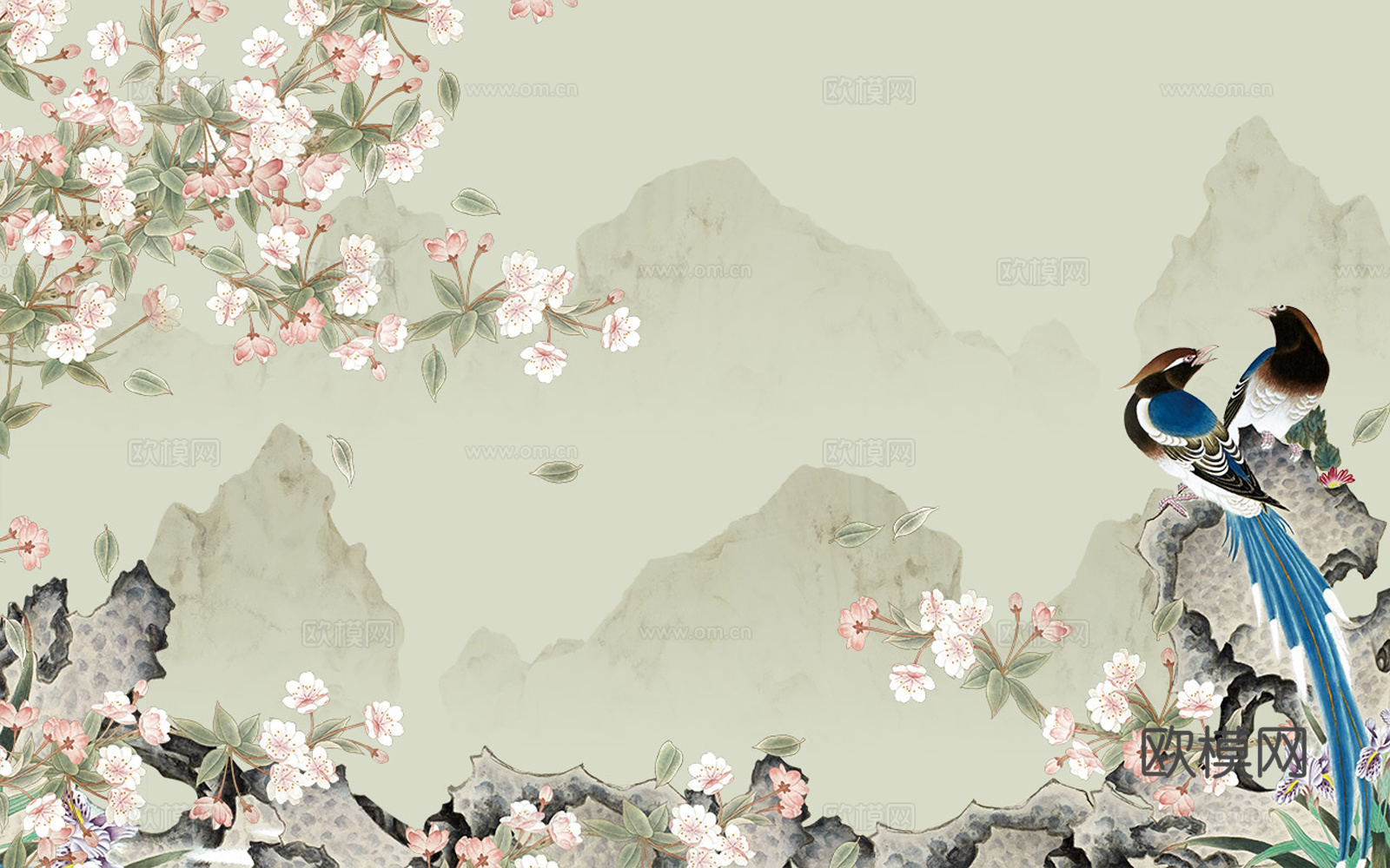 中式花鸟壁纸