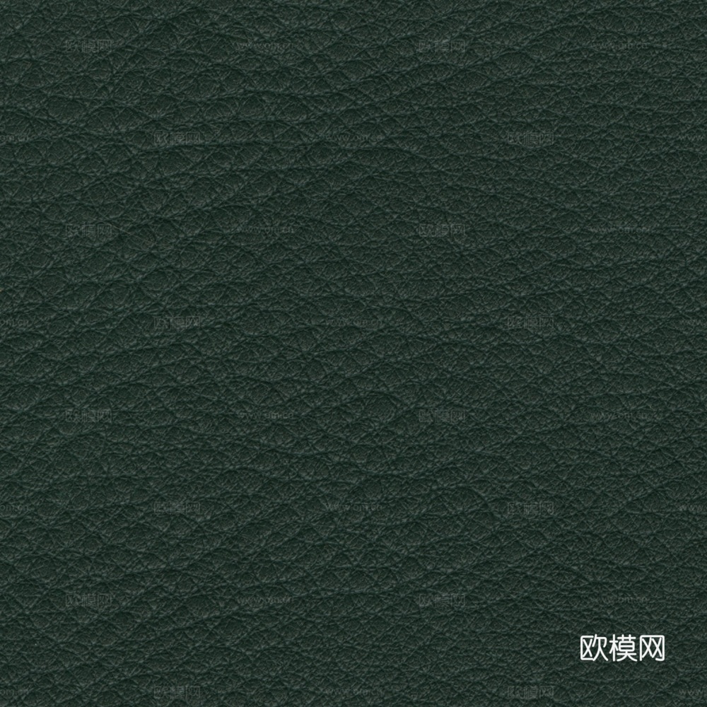 墨绿色粗纹皮革