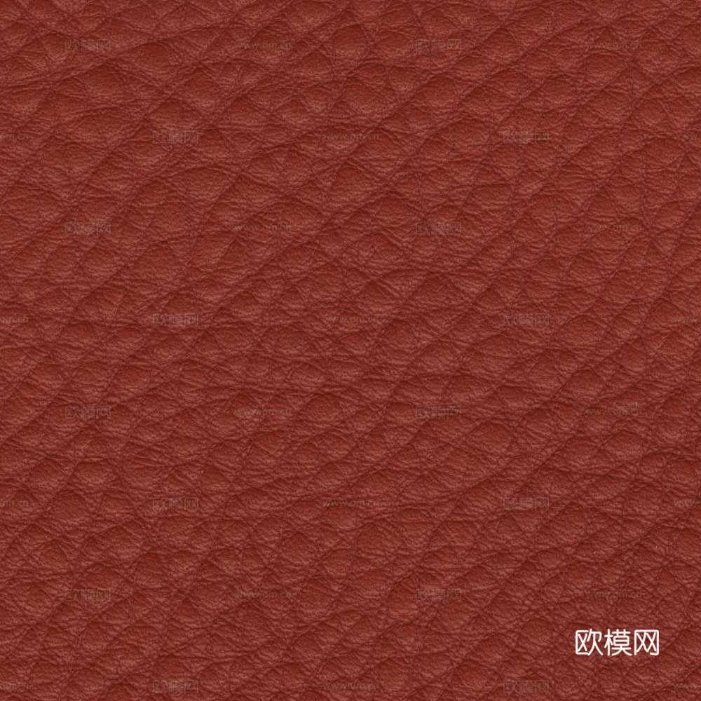 暗红色粗纹皮革