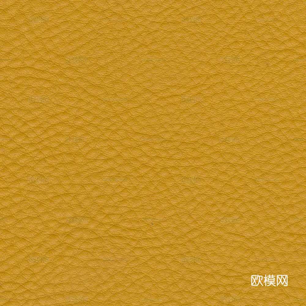 黄色粗纹皮革
