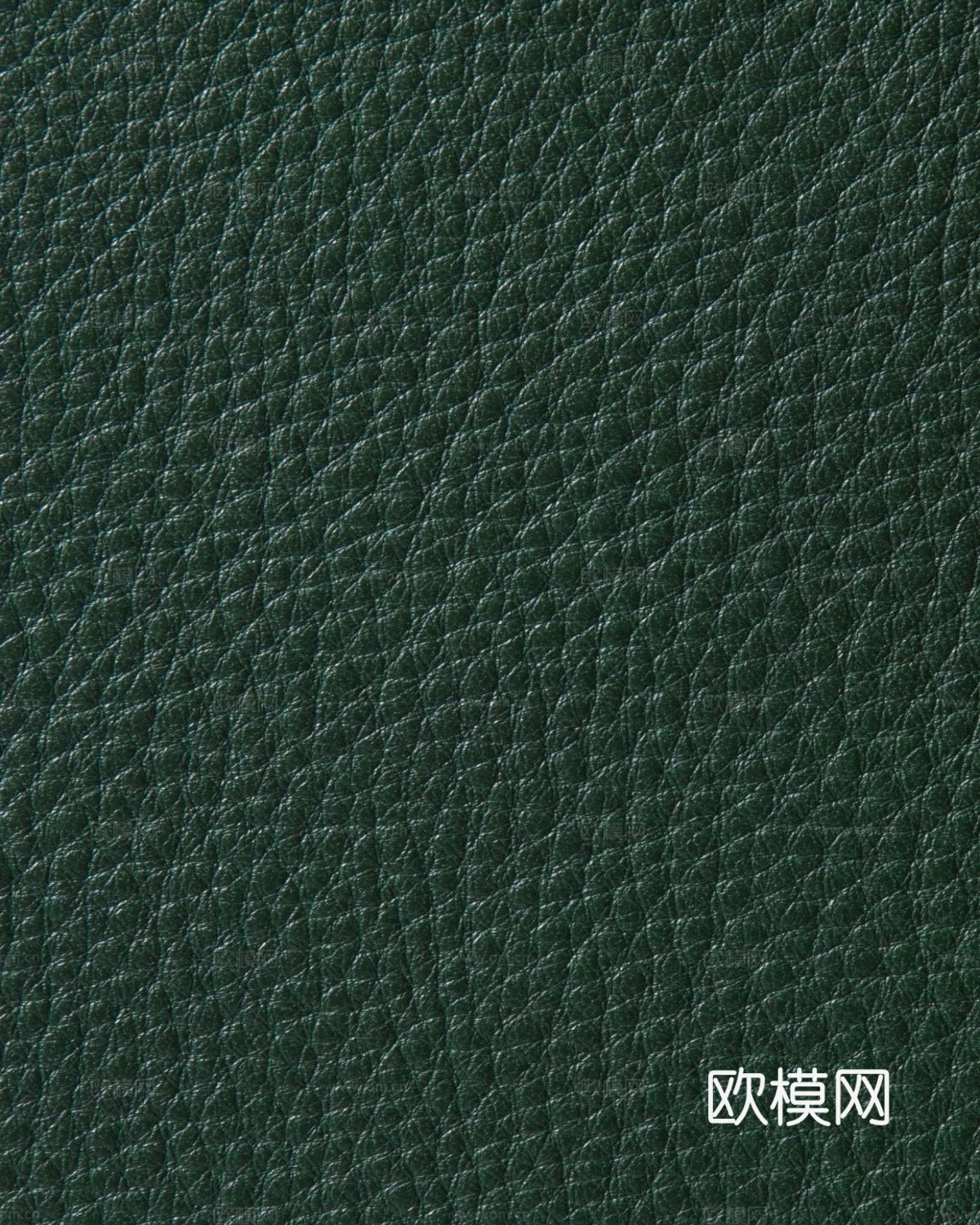 深绿色粗纹皮革
