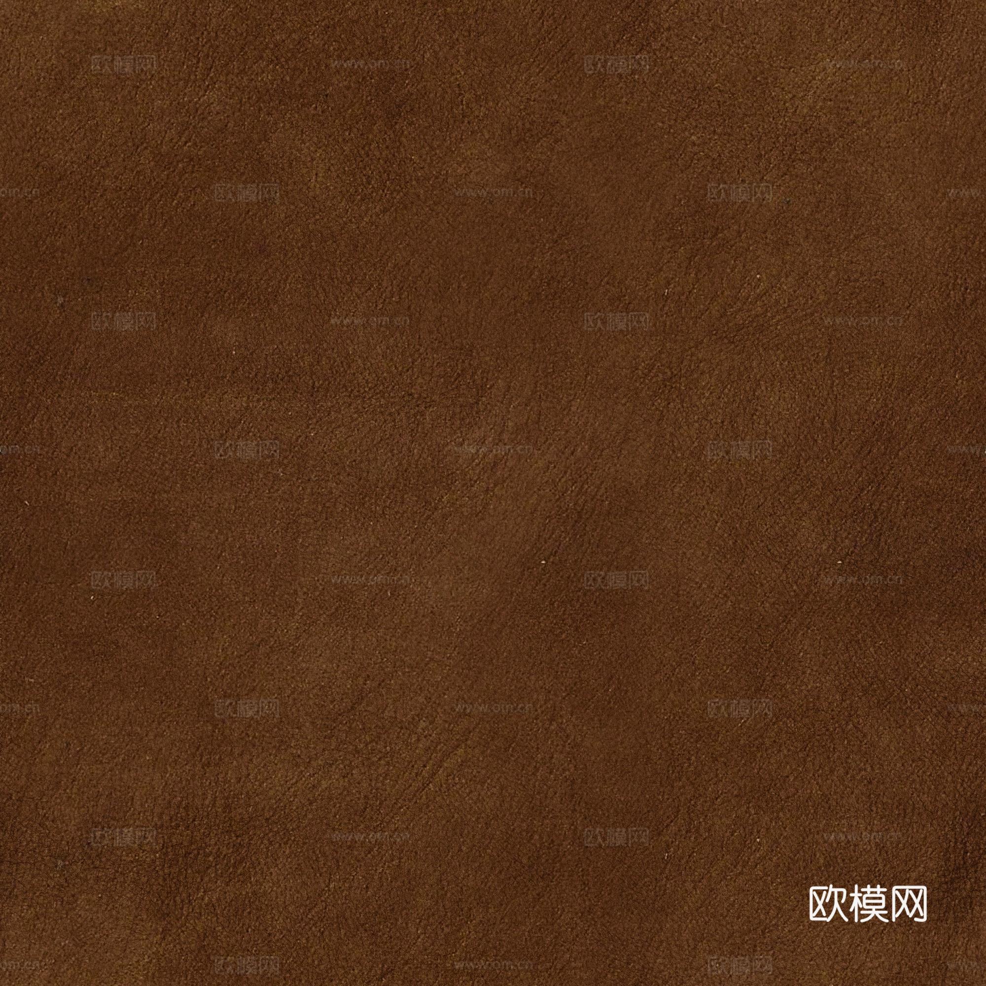 棕色粗纹皮革