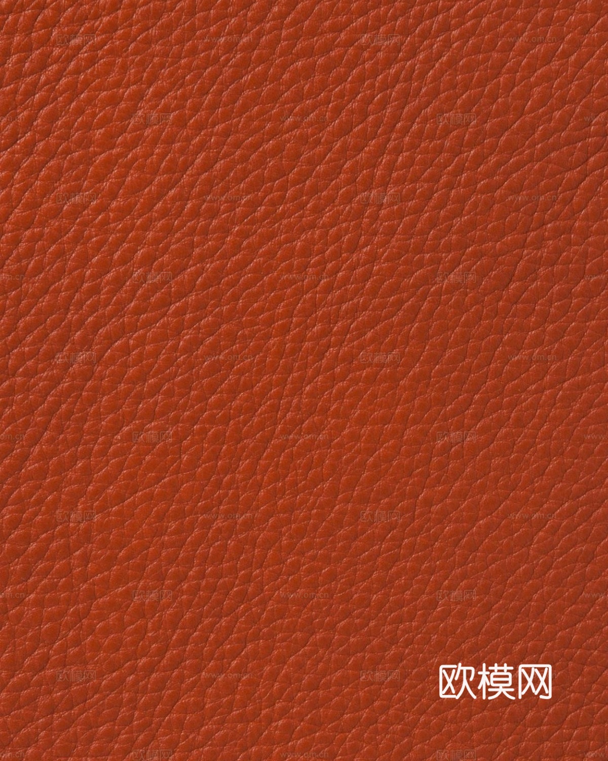 橙红色粗纹皮革
