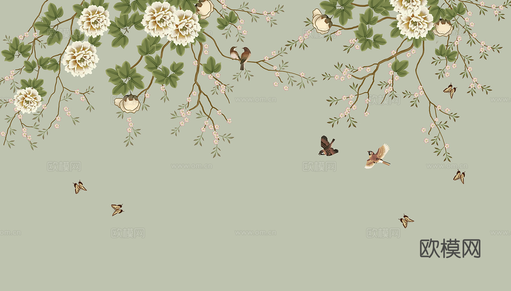 中式花鸟壁纸
