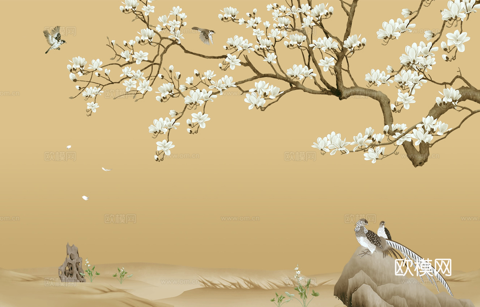 中式花鸟壁纸