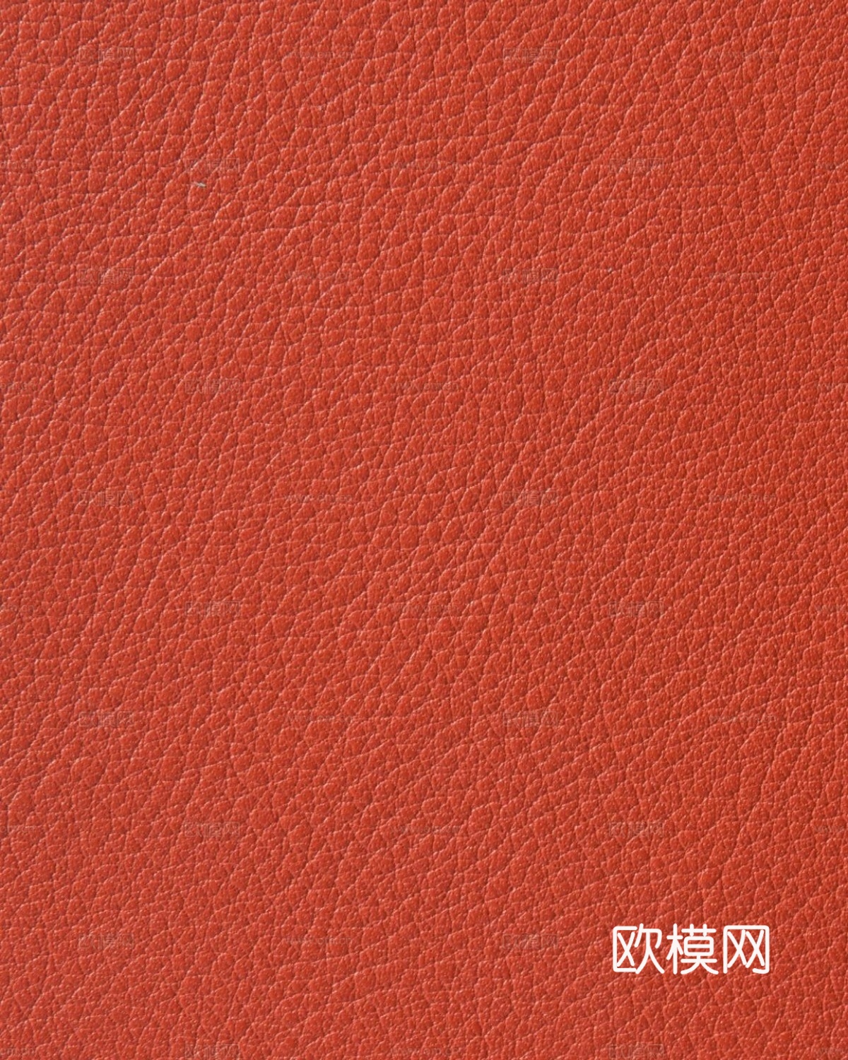 橙红色粗纹皮革