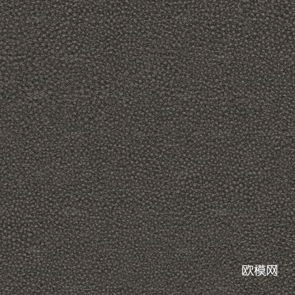 黑色粗纹皮革