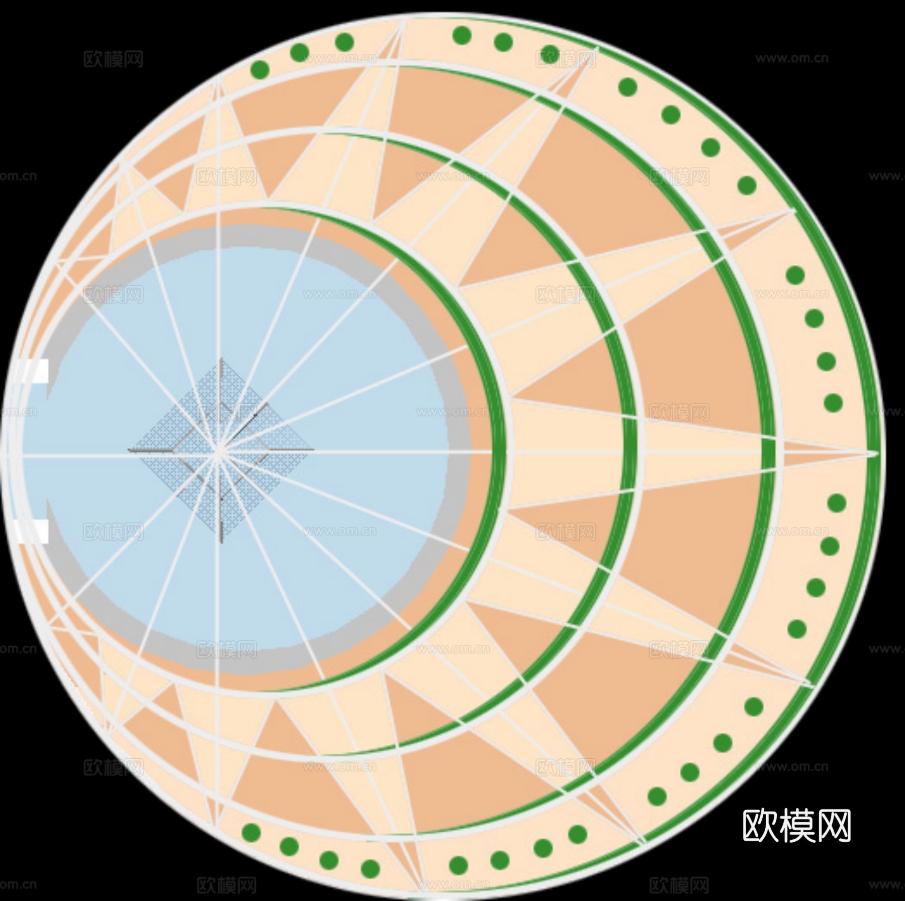 广场砖与拼花
