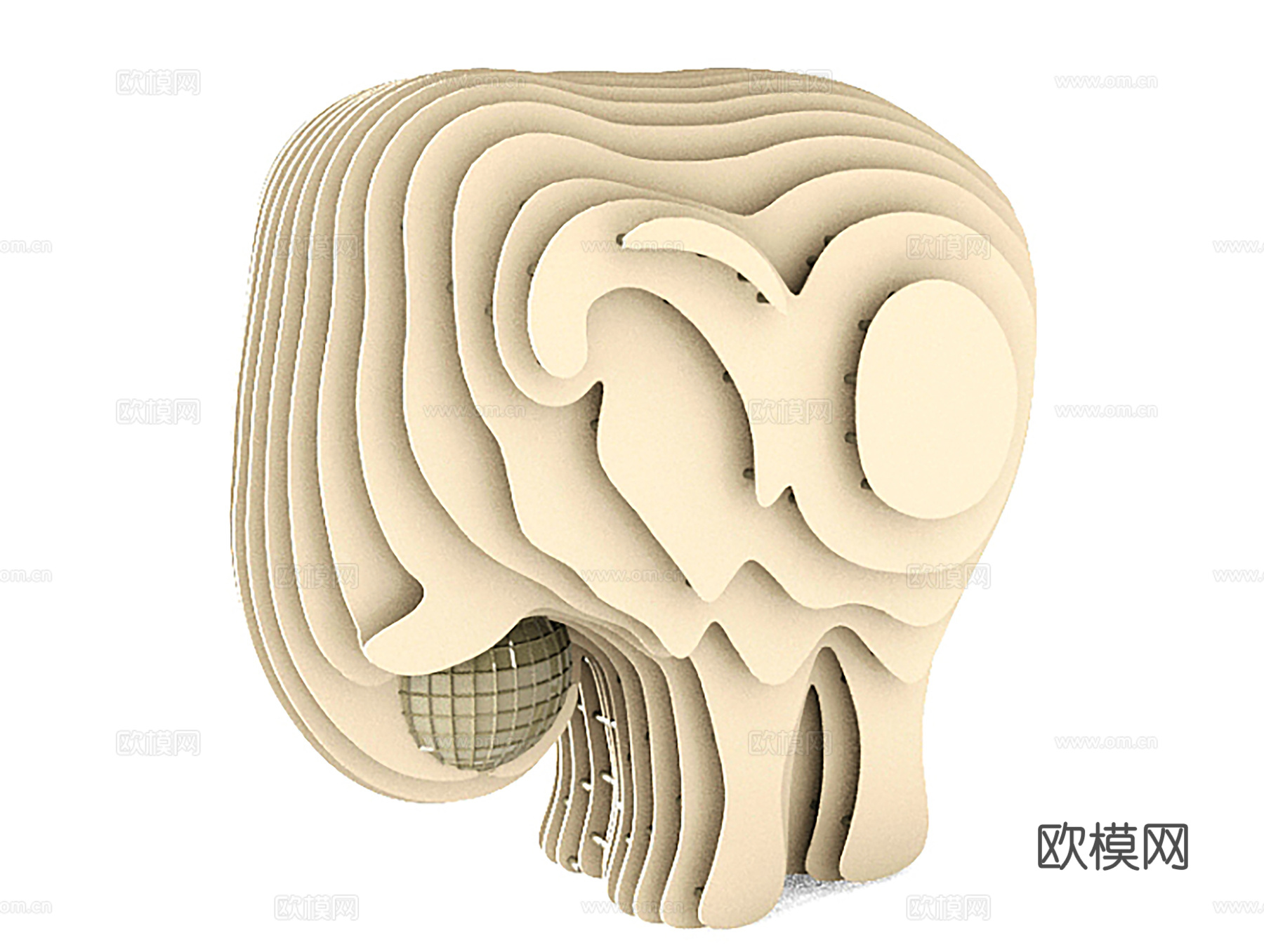 大象雕塑 雕塑摆件 饰品摆件3d模型