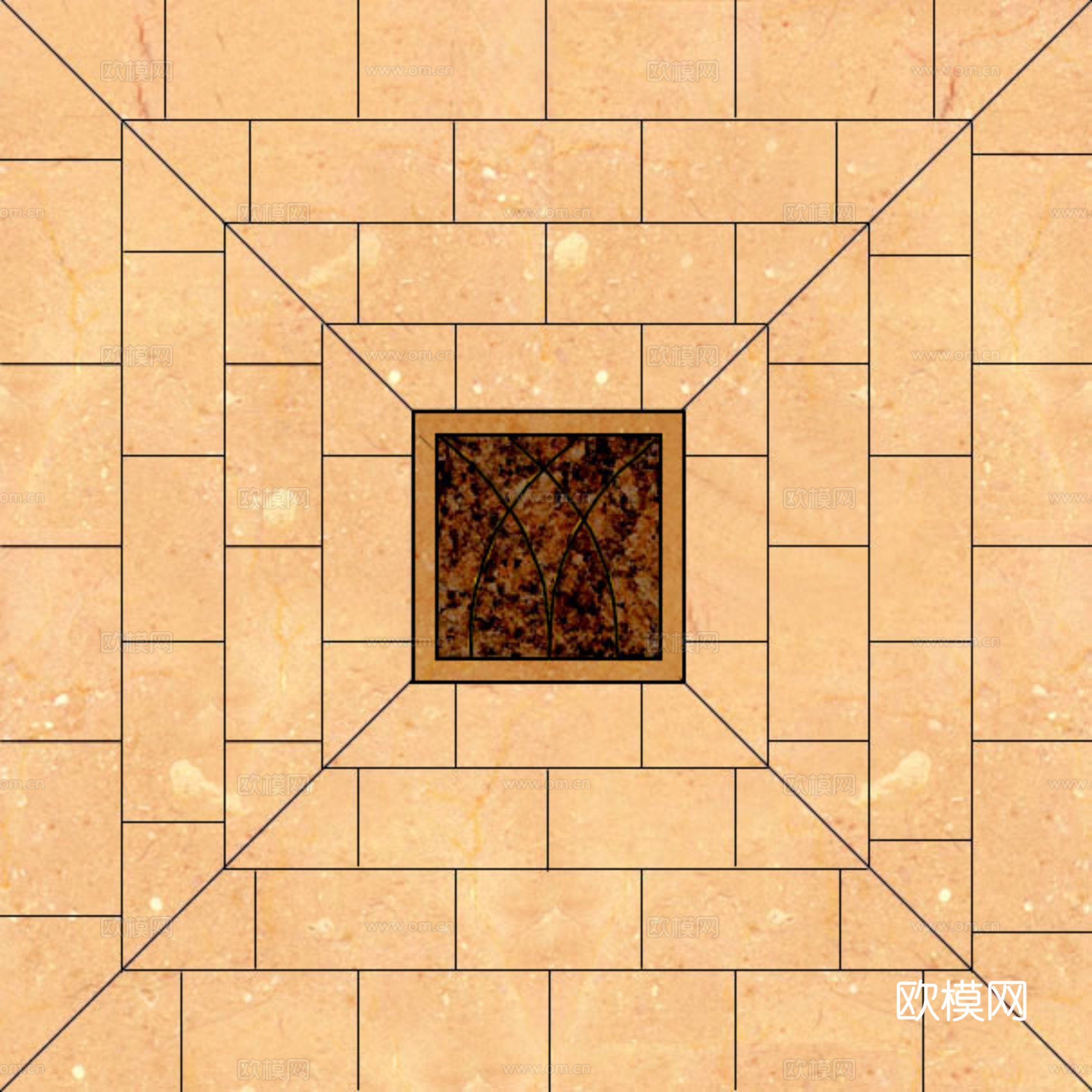 广场砖与拼花