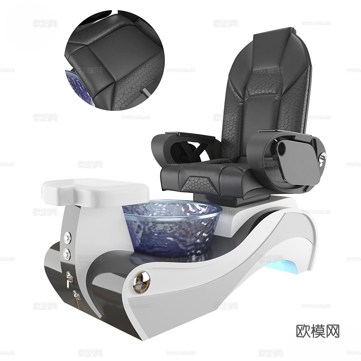 现代美甲椅3d模型