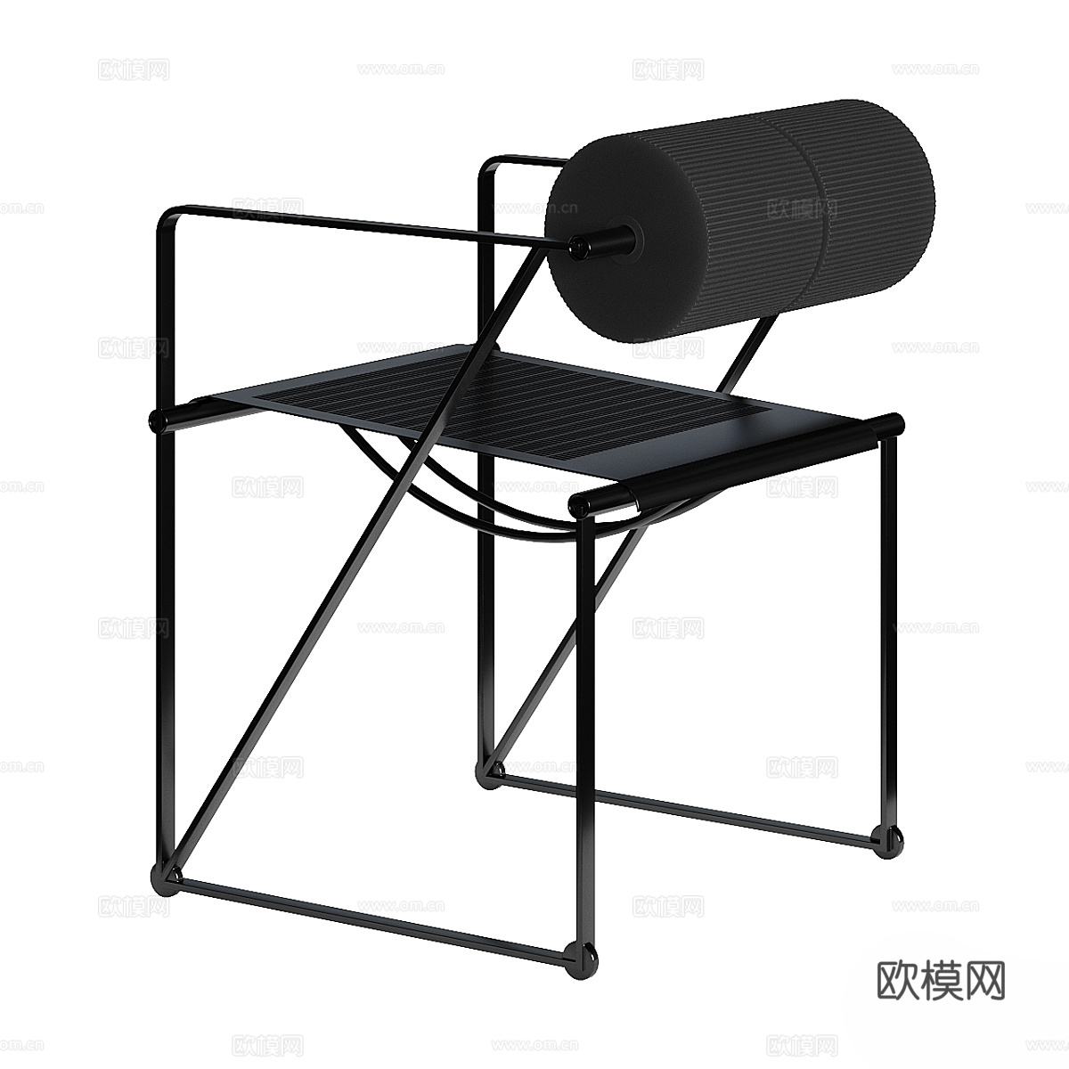 现代意式休闲椅3d模型