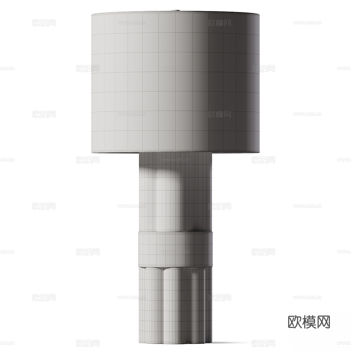 新中式侘寂台灯3d模型