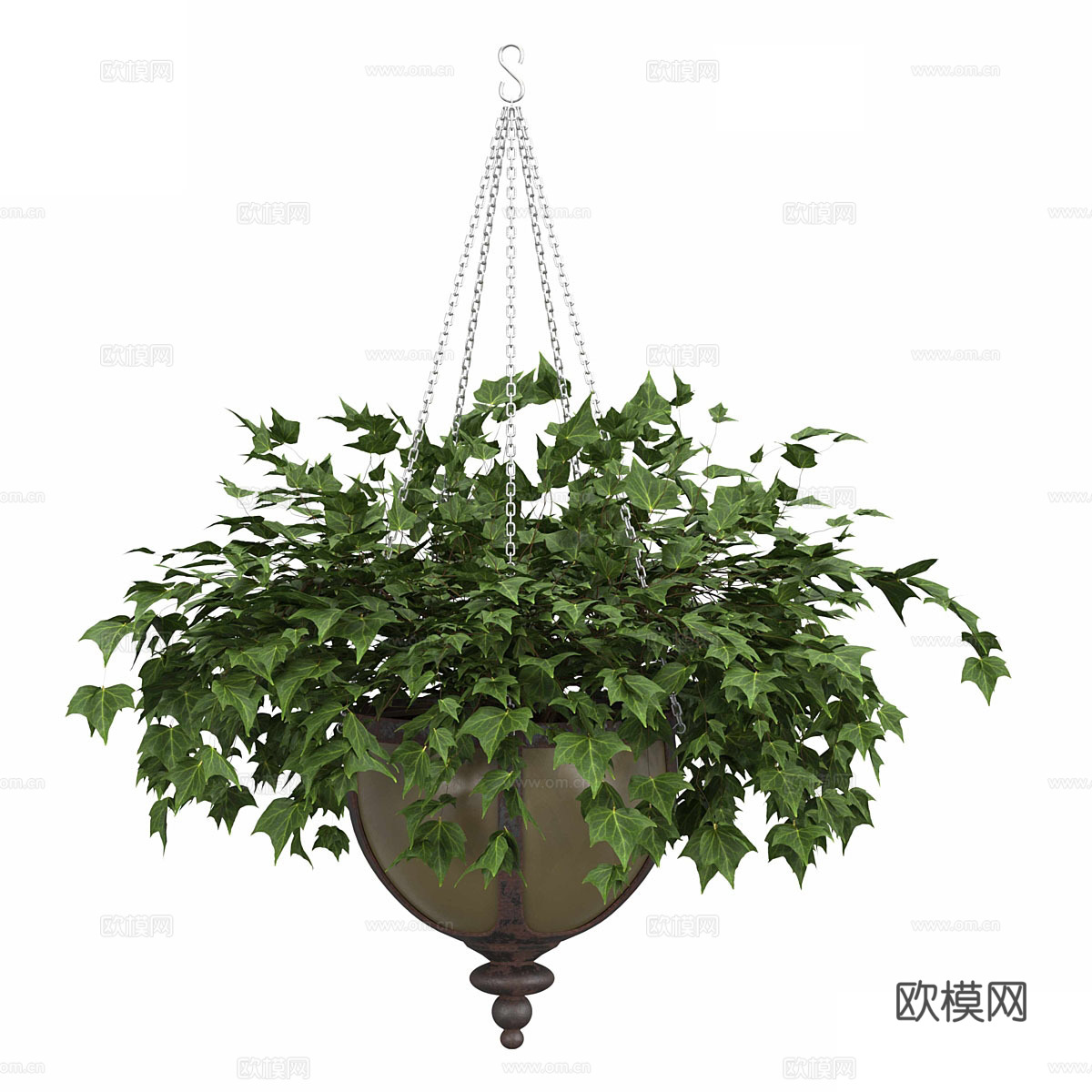 吊装花盆3d模型下载