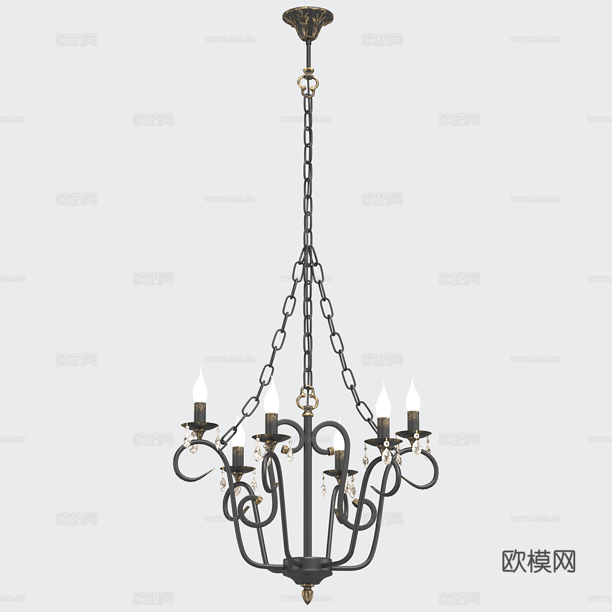 吊灯3d模型下载