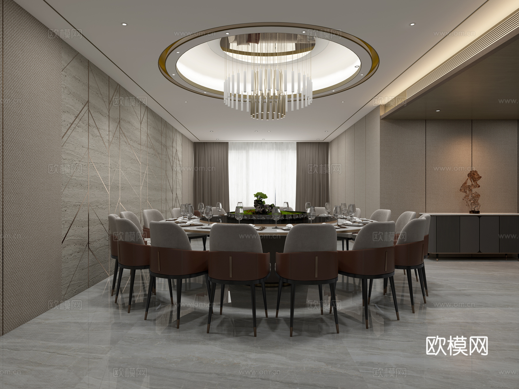 现代酒店 接待包厢3d模型