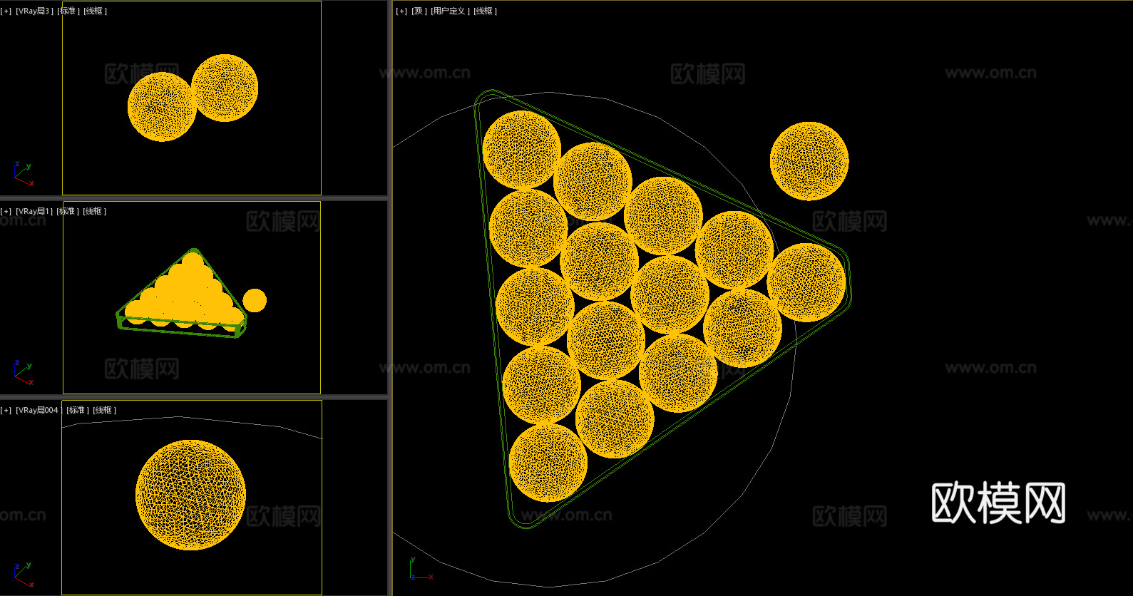 桌球 台球 斯诺克3d模型