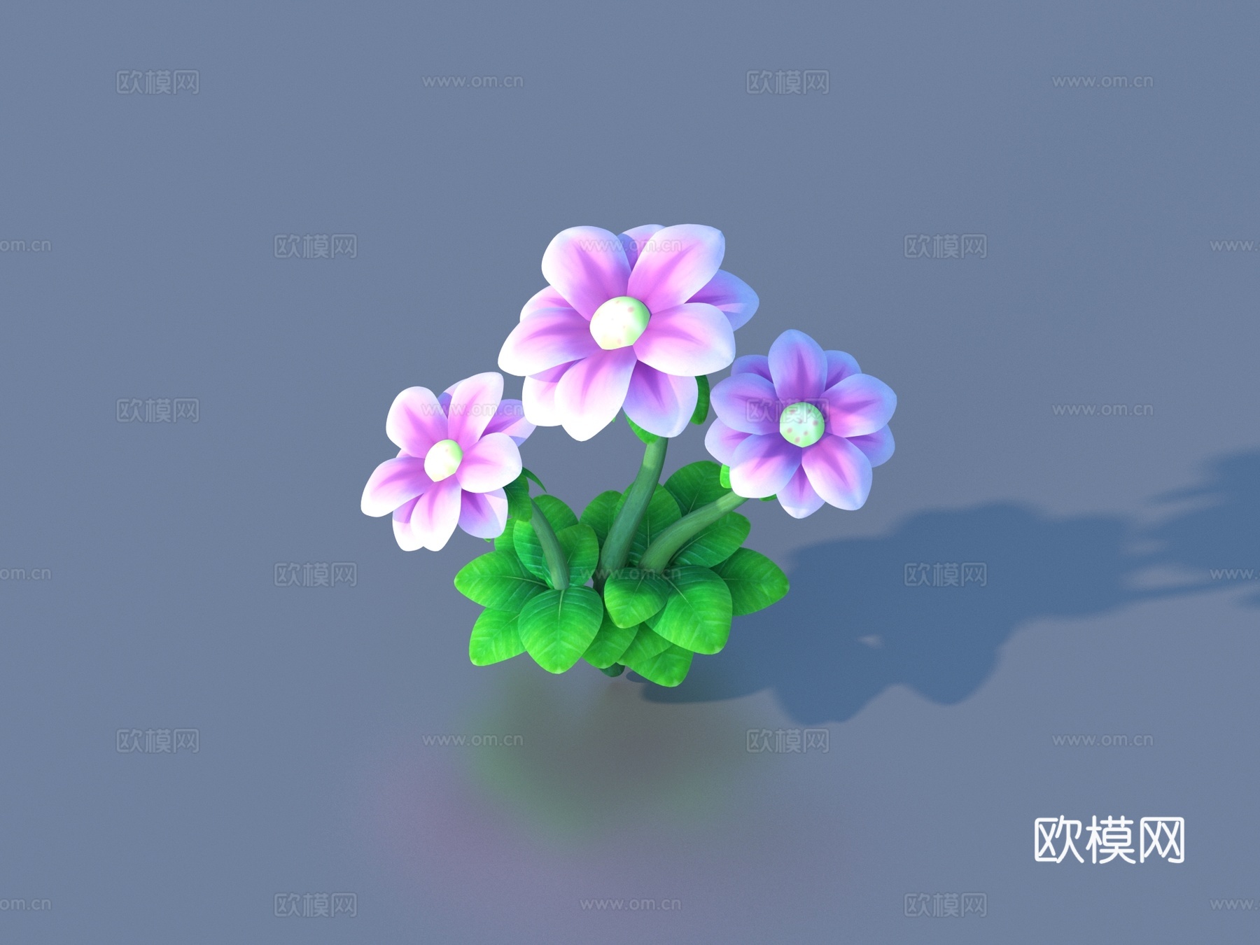 卡通 植物 灌木 花草3d模型