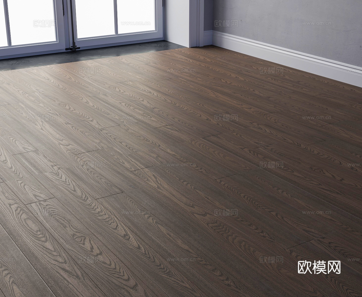 榆木地板 中古木地板 复古木地板su模型