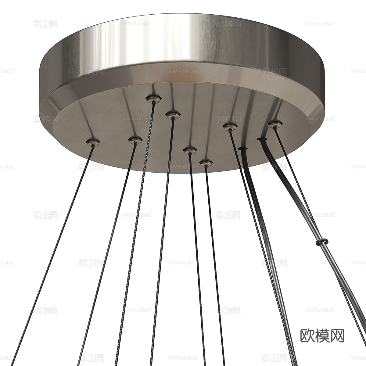 新中式圆环吊灯3d模型