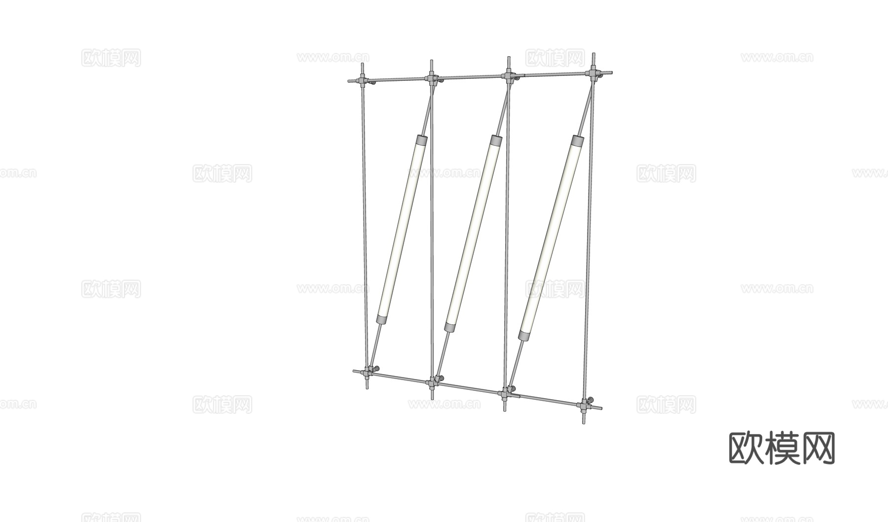 设计款现代金属壁灯 马扎灯壁灯su模型