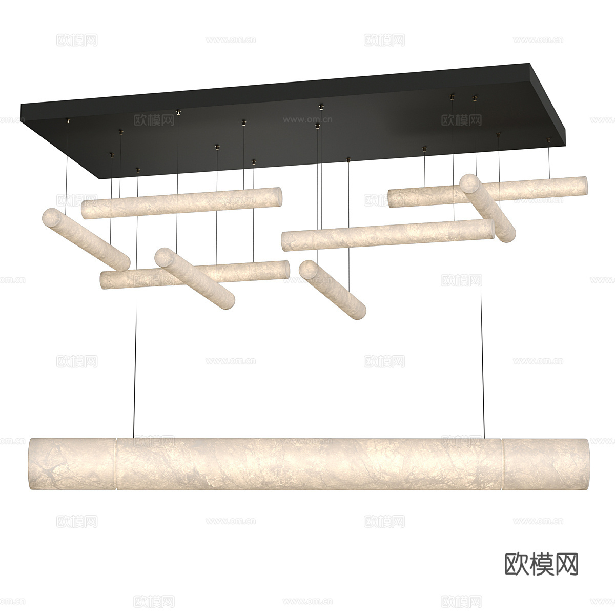 新中式工艺吊灯3d模型